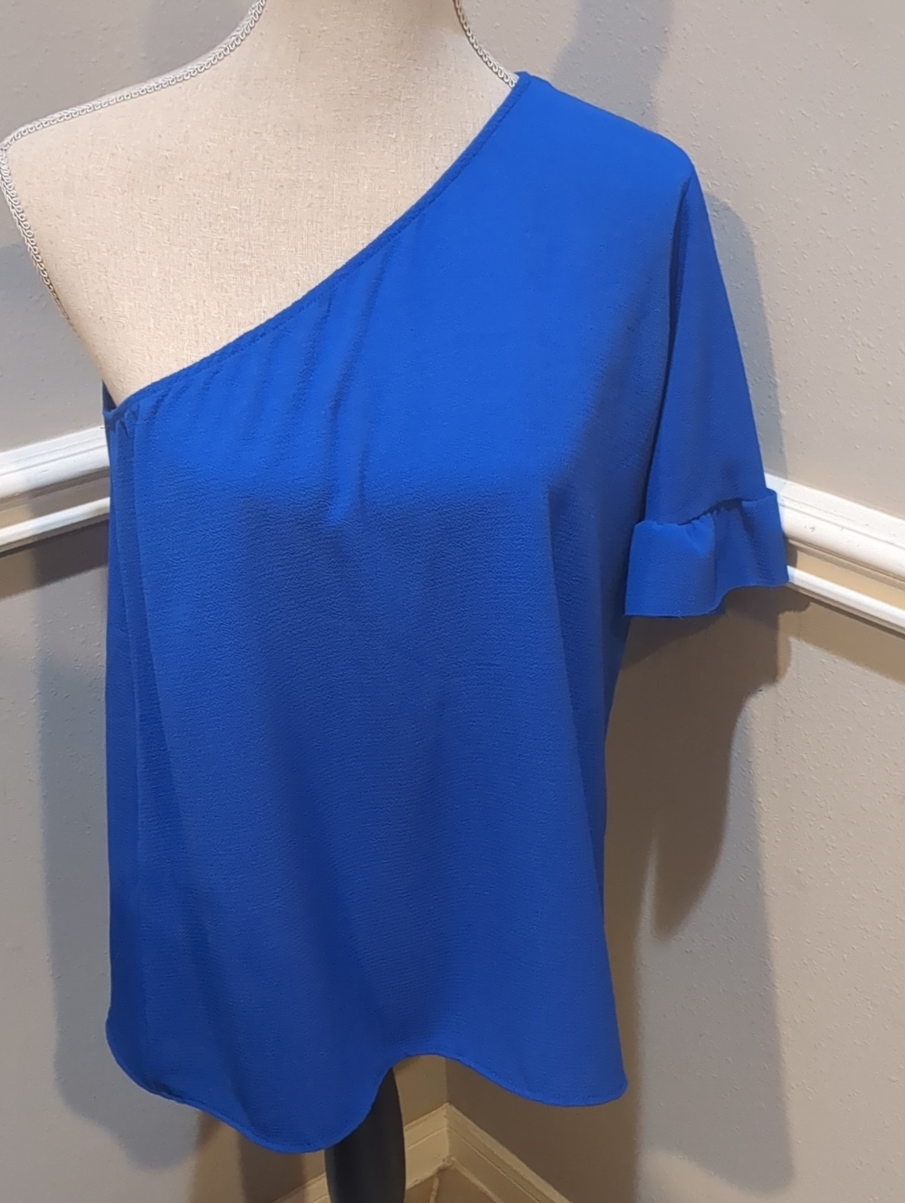Nwt One-Shoulder Royal Blue Women's Top